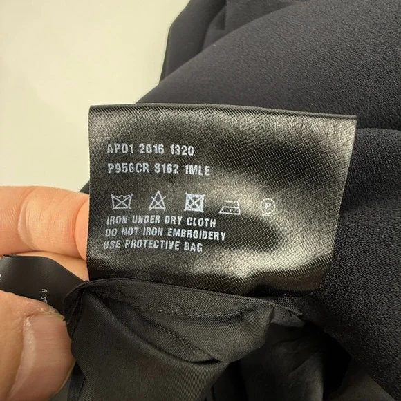 PRADA ASOTV Glamoretti Black Floral Beaded Embellished 3/4 Sleeve Blouse IT 42 - Picture 15 of 16